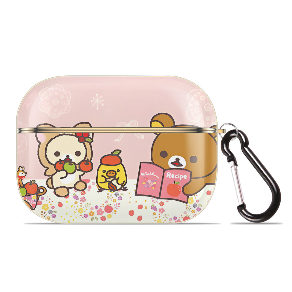 （画像用） リラックマ リラックマ キイロイトリ Rilakkuma Korilakkuma Kiiroitori 【AirPods Pro用】ハードシェル保護ケース｜耐衝撃・防指紋・カラビナ付き商品仕様