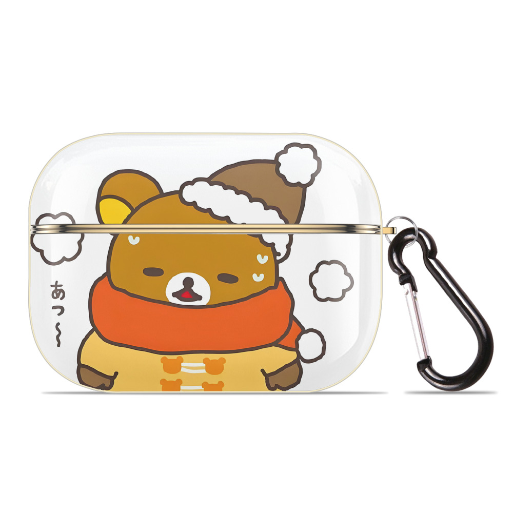 （画像用） リラックマ リラックマ キイロイトリ Rilakkuma Korilakkuma Kiiroitori 【AirPods Pro用】ハードシェル保護ケース｜耐衝撃・防指紋・カラビナ付き商品仕様