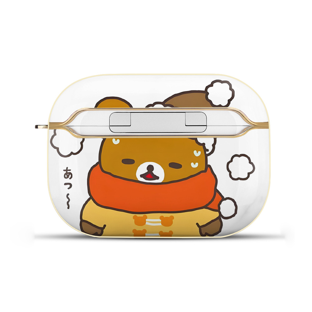 （画像用） リラックマ リラックマ キイロイトリ Rilakkuma Korilakkuma Kiiroitori 【AirPods Pro用】ハードシェル保護ケース｜耐衝撃・防指紋・カラビナ付き商品仕様