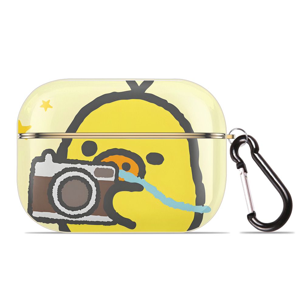 （画像用） リラックマ リラックマ キイロイトリ Rilakkuma Korilakkuma Kiiroitori 【AirPods Pro用】ハードシェル保護ケース｜耐衝撃・防指紋・カラビナ付き商品仕様
