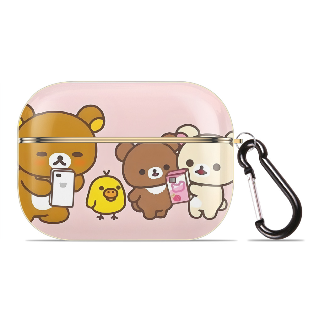 （画像用） リラックマ リラックマ キイロイトリ Rilakkuma Korilakkuma Kiiroitori 【AirPods Pro用】ハードシェル保護ケース｜耐衝撃・防指紋・カラビナ付き商品仕様