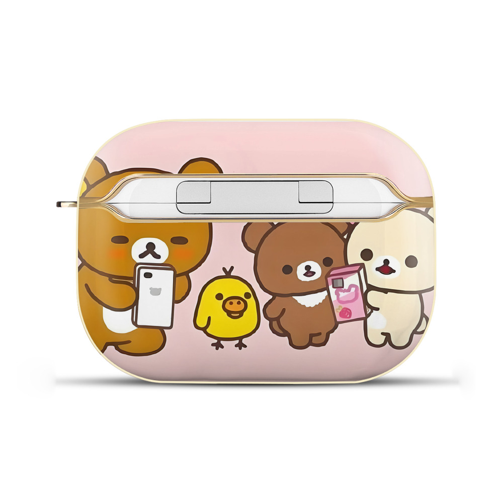 （画像用） リラックマ リラックマ キイロイトリ Rilakkuma Korilakkuma Kiiroitori 【AirPods Pro用】ハードシェル保護ケース｜耐衝撃・防指紋・カラビナ付き商品仕様