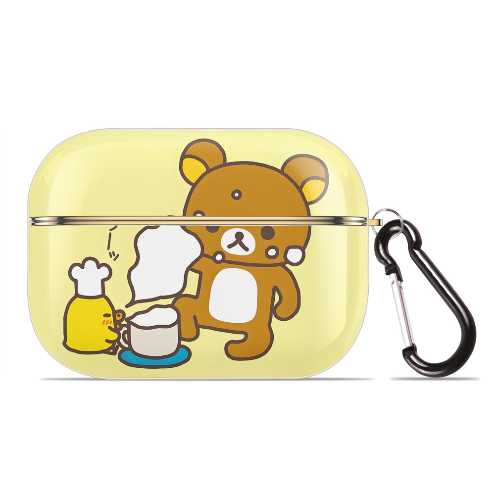 （画像用） リラックマ リラックマ キイロイトリ Rilakkuma Korilakkuma Kiiroitori 【AirPods Pro用】ハードシェル保護ケース｜耐衝撃・防指紋・カラビナ付き商品仕様