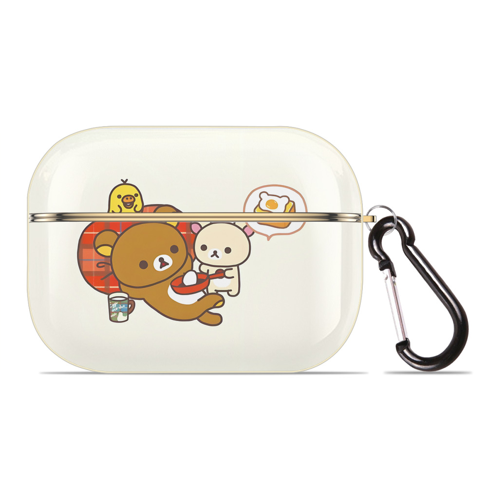 （画像用） リラックマ リラックマ キイロイトリ Rilakkuma Korilakkuma Kiiroitori 【AirPods Pro用】ハードシェル保護ケース｜耐衝撃・防指紋・カラビナ付き商品仕様