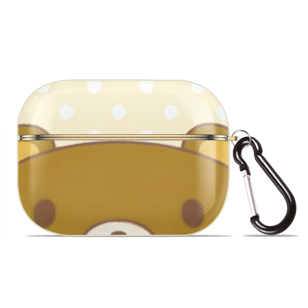 （画像用） リラックマ リラックマ キイロイトリ Rilakkuma Korilakkuma Kiiroitori 【AirPods Pro用】ハードシェル保護ケース｜耐衝撃・防指紋・カラビナ付き商品仕様