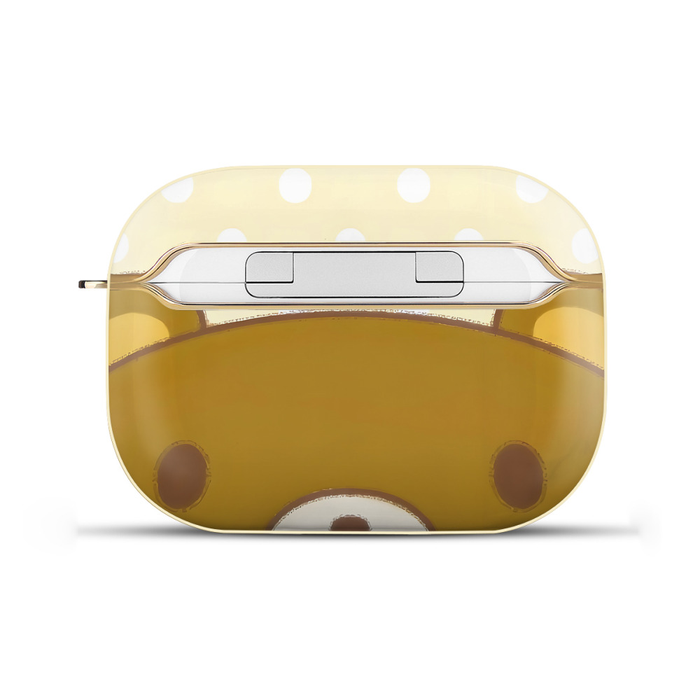 （画像用） リラックマ リラックマ キイロイトリ Rilakkuma Korilakkuma Kiiroitori 【AirPods Pro用】ハードシェル保護ケース｜耐衝撃・防指紋・カラビナ付き商品仕様