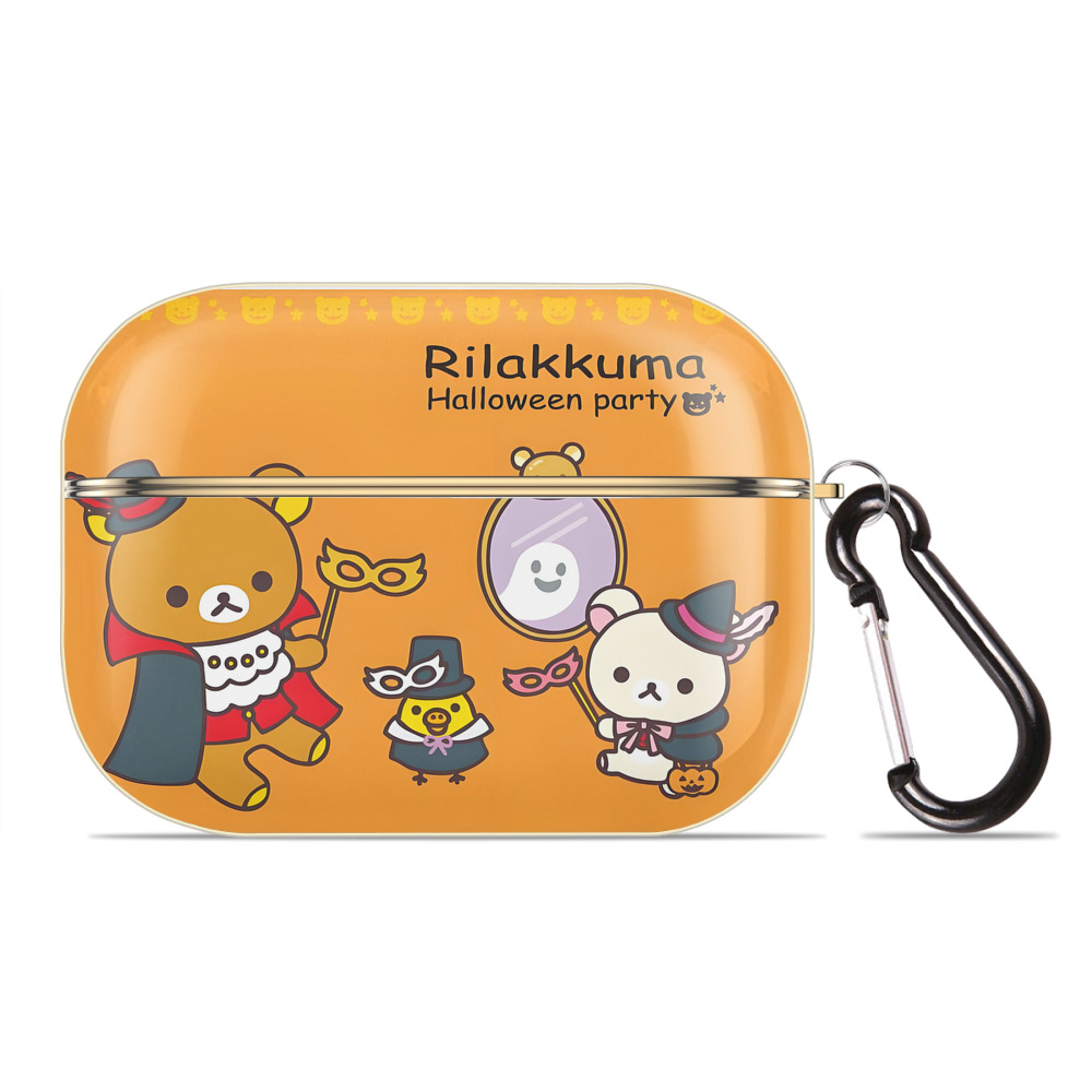 （画像用） リラックマ リラックマ キイロイトリ Rilakkuma Korilakkuma Kiiroitori 【AirPods Pro用】ハードシェル保護ケース｜耐衝撃・防指紋・カラビナ付き商品仕様