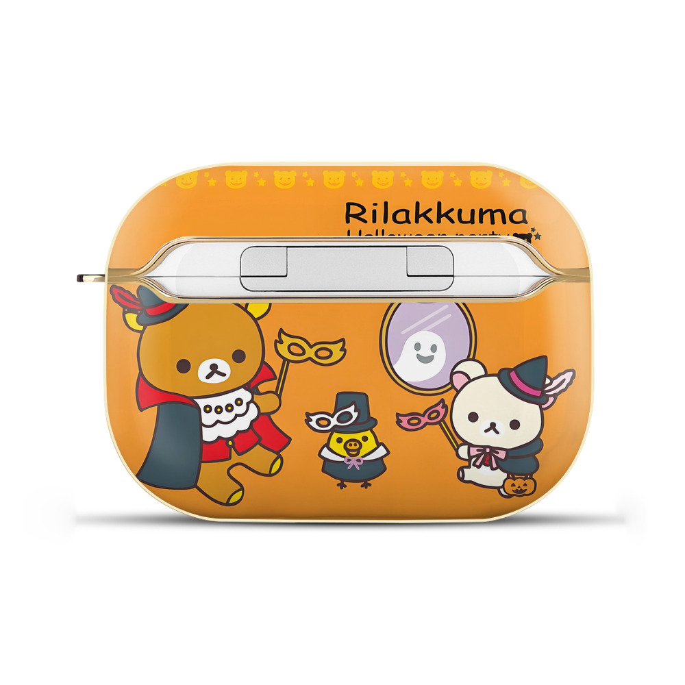 （画像用） リラックマ リラックマ キイロイトリ Rilakkuma Korilakkuma Kiiroitori 【AirPods Pro用】ハードシェル保護ケース｜耐衝撃・防指紋・カラビナ付き商品仕様