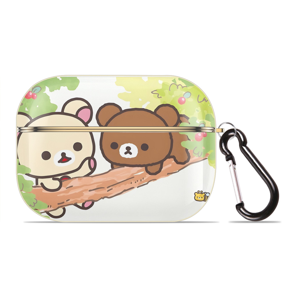 （画像用） リラックマ リラックマ キイロイトリ Rilakkuma Korilakkuma Kiiroitori 【AirPods Pro用】ハードシェル保護ケース｜耐衝撃・防指紋・カラビナ付き商品仕様