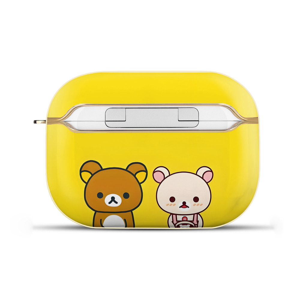 （画像用） リラックマ リラックマ キイロイトリ Rilakkuma Korilakkuma Kiiroitori 【AirPods Pro用】ハードシェル保護ケース｜耐衝撃・防指紋・カラビナ付き商品仕様