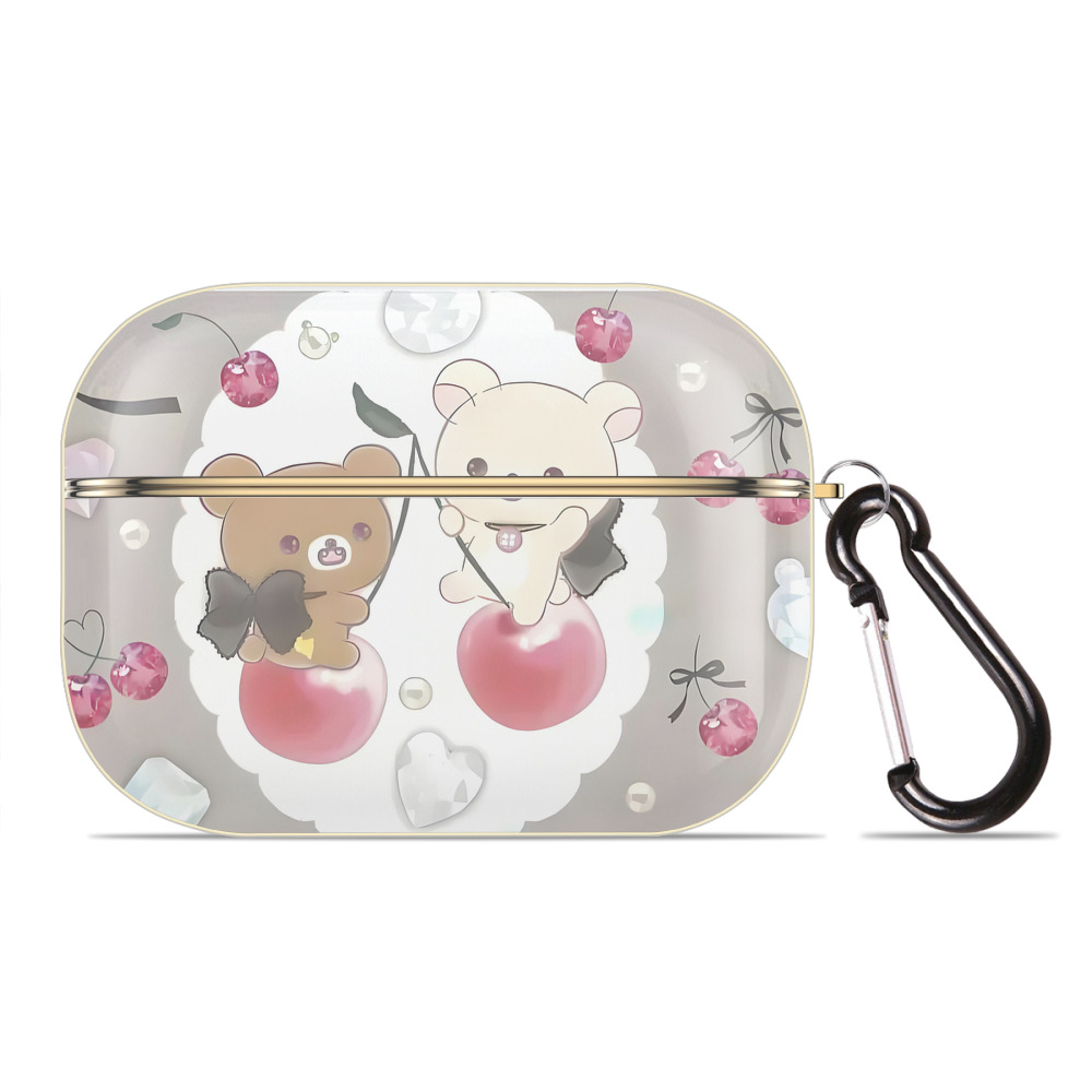 （画像用） リラックマ リラックマ キイロイトリ Rilakkuma Korilakkuma Kiiroitori 【AirPods Pro用】ハードシェル保護ケース｜耐衝撃・防指紋・カラビナ付き商品仕様