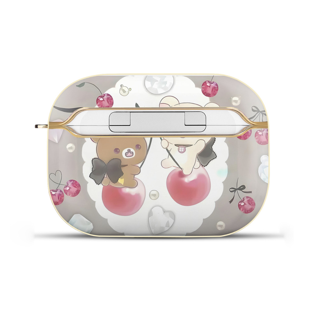 （画像用） リラックマ リラックマ キイロイトリ Rilakkuma Korilakkuma Kiiroitori 【AirPods Pro用】ハードシェル保護ケース｜耐衝撃・防指紋・カラビナ付き商品仕様