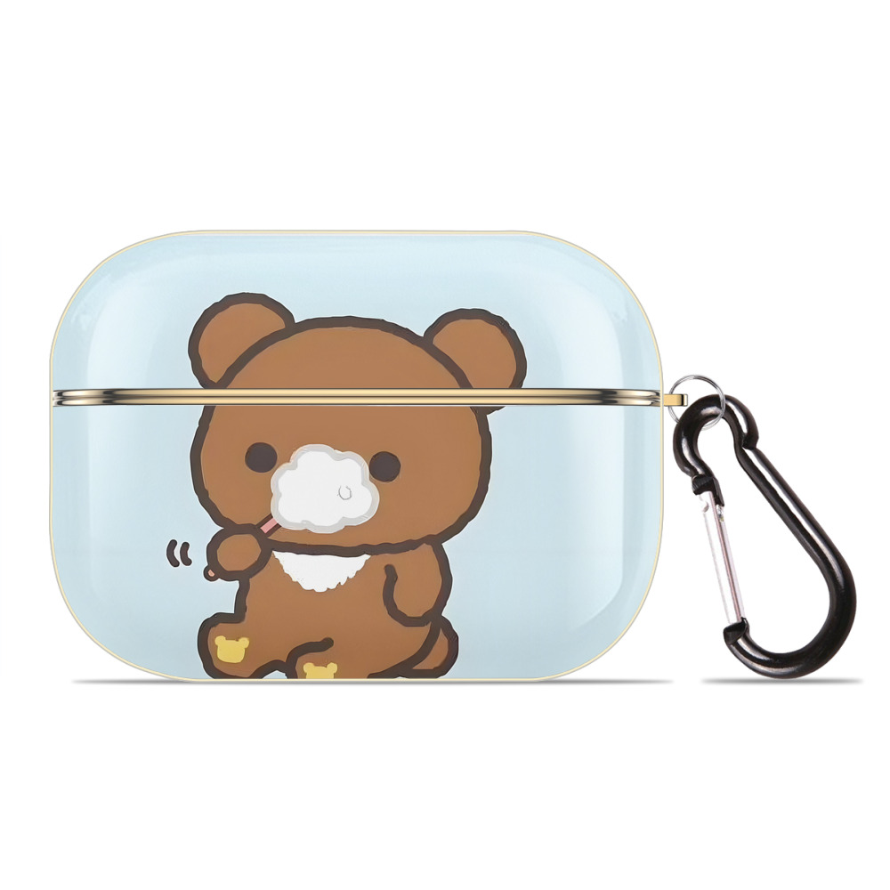 （画像用） リラックマ リラックマ キイロイトリ Rilakkuma Korilakkuma Kiiroitori 【AirPods Pro用】ハードシェル保護ケース｜耐衝撃・防指紋・カラビナ付き商品仕様