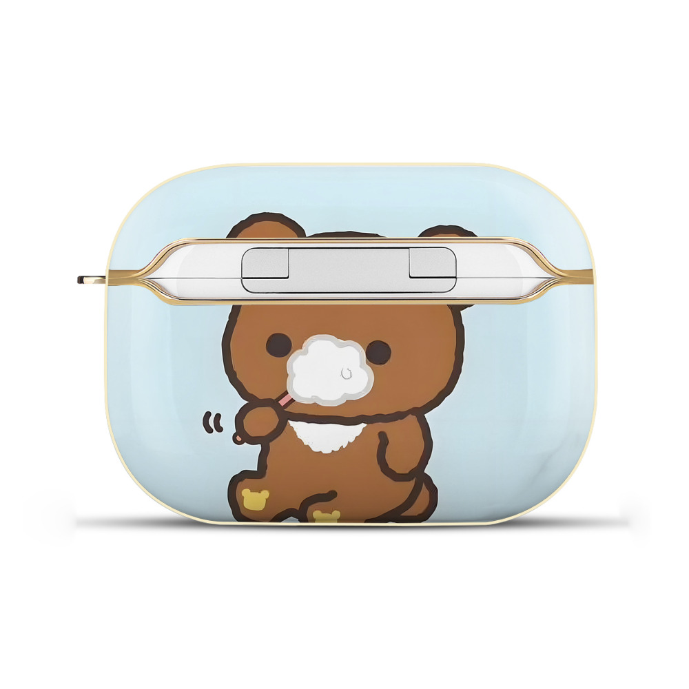 （画像用） リラックマ リラックマ キイロイトリ Rilakkuma Korilakkuma Kiiroitori 【AirPods Pro用】ハードシェル保護ケース｜耐衝撃・防指紋・カラビナ付き商品仕様