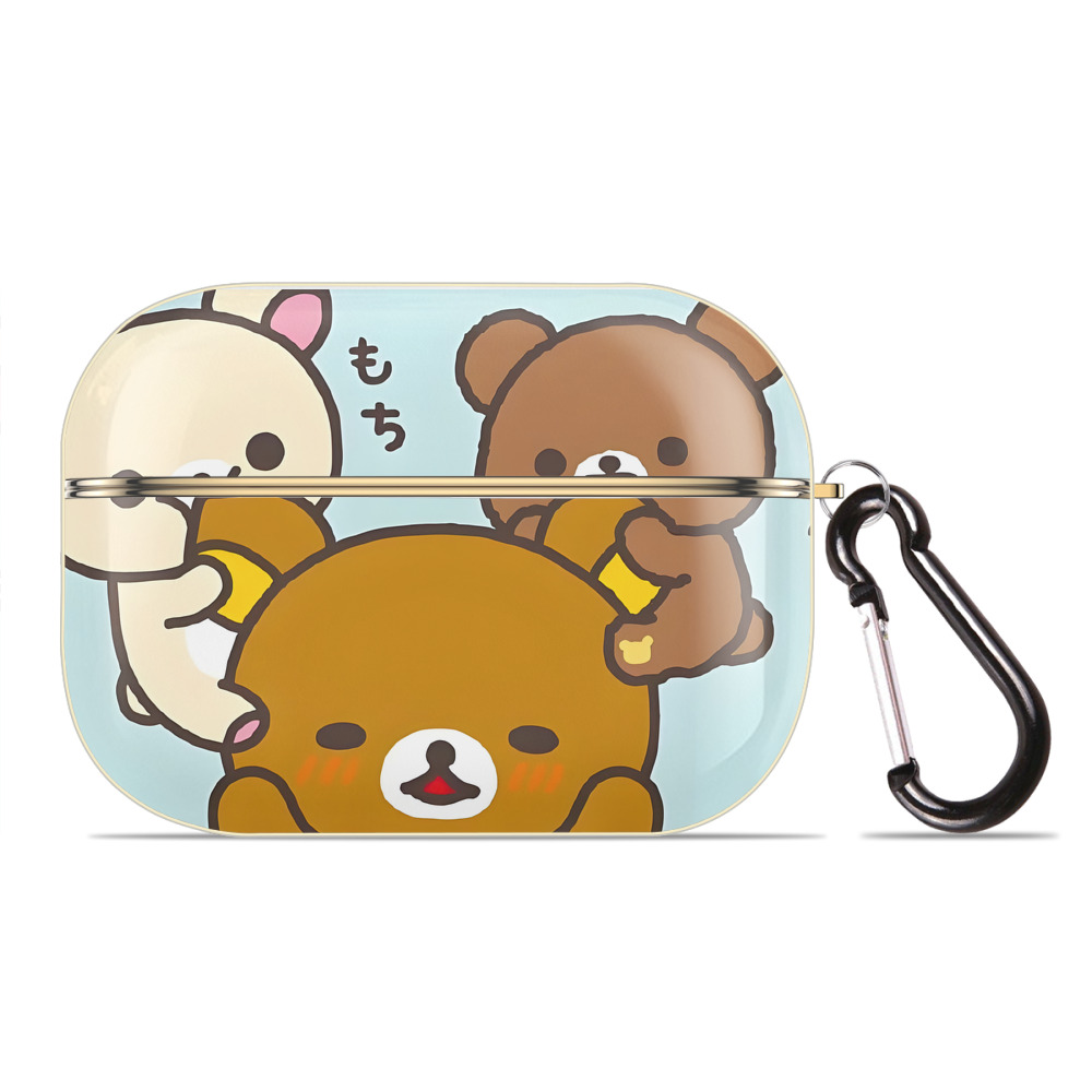 （画像用） リラックマ リラックマ キイロイトリ Rilakkuma Korilakkuma Kiiroitori 【AirPods Pro用】ハードシェル保護ケース｜耐衝撃・防指紋・カラビナ付き商品仕様