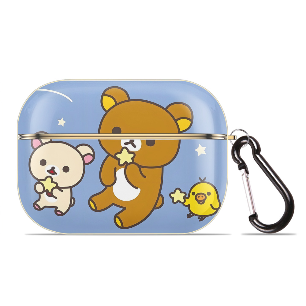 （画像用） リラックマ リラックマ キイロイトリ Rilakkuma Korilakkuma Kiiroitori 【AirPods Pro用】ハードシェル保護ケース｜耐衝撃・防指紋・カラビナ付き商品仕様