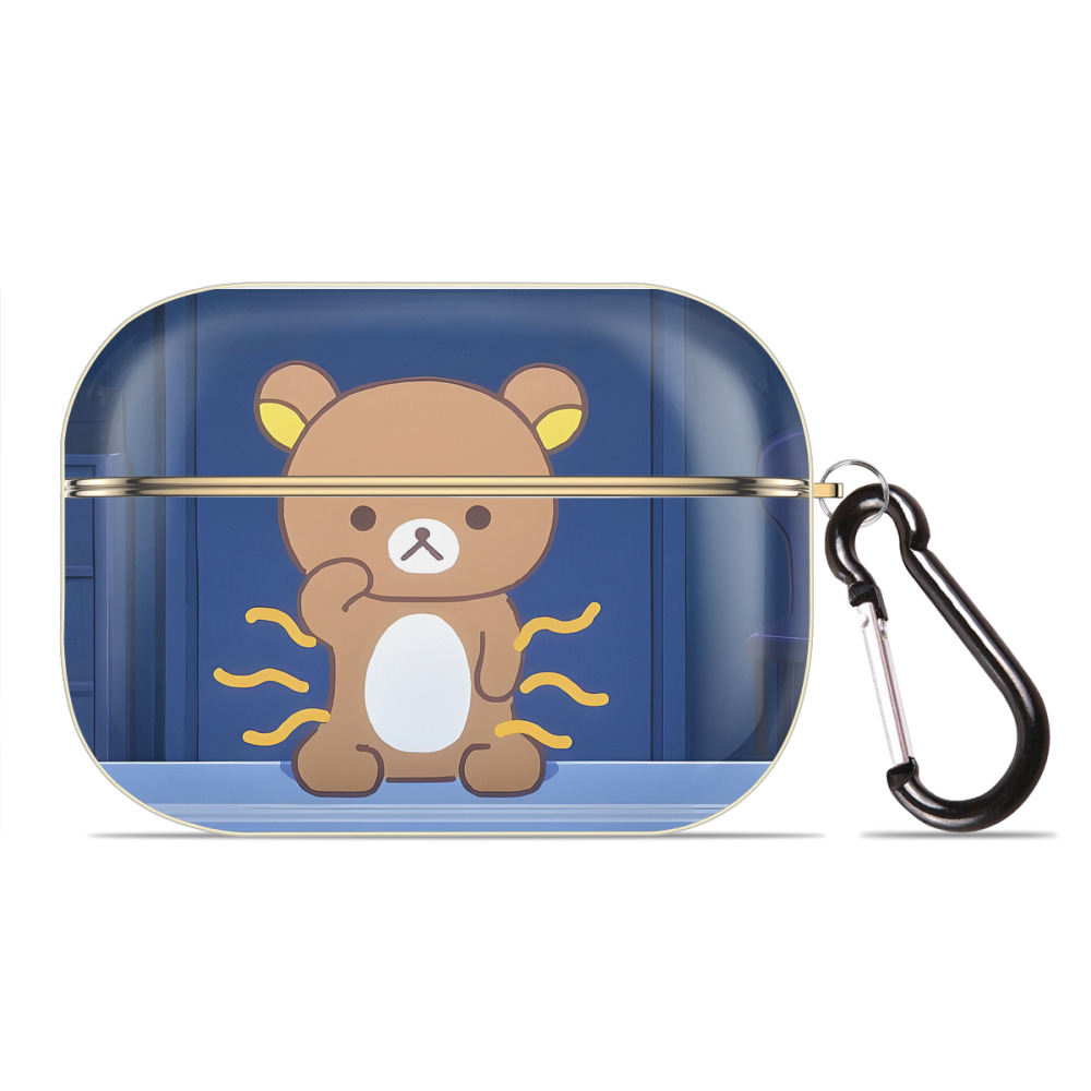 （画像用） リラックマ リラックマ キイロイトリ Rilakkuma Korilakkuma Kiiroitori 【AirPods Pro用】ハードシェル保護ケース｜耐衝撃・防指紋・カラビナ付き商品仕様
