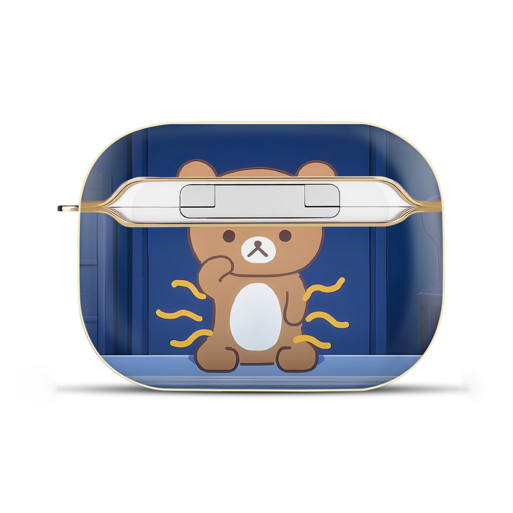 （画像用） リラックマ リラックマ キイロイトリ Rilakkuma Korilakkuma Kiiroitori 【AirPods Pro用】ハードシェル保護ケース｜耐衝撃・防指紋・カラビナ付き商品仕様