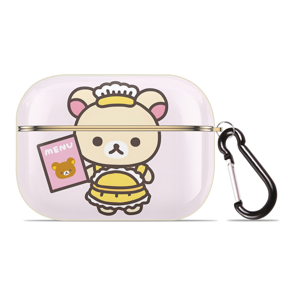 （画像用） リラックマ リラックマ キイロイトリ Rilakkuma Korilakkuma Kiiroitori 【AirPods Pro用】ハードシェル保護ケース｜耐衝撃・防指紋・カラビナ付き商品仕様