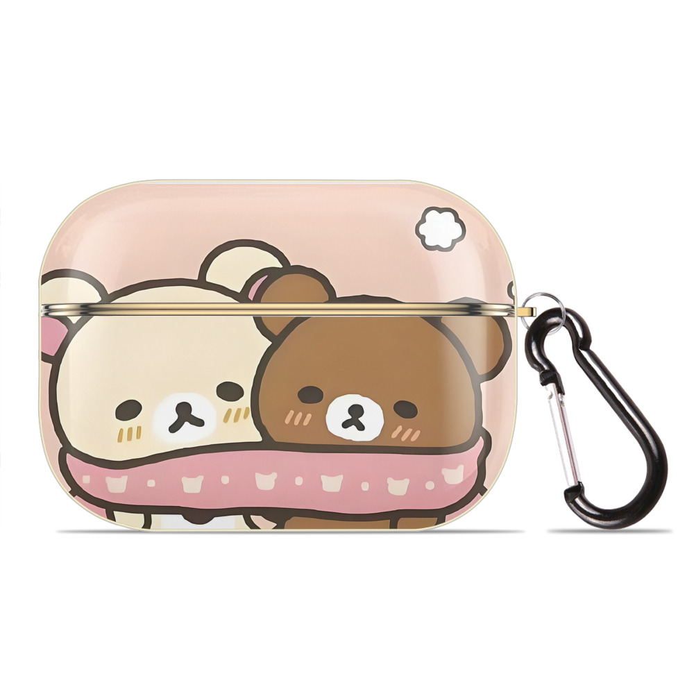 （画像用） リラックマ リラックマ キイロイトリ Rilakkuma Korilakkuma Kiiroitori 【AirPods Pro用】ハードシェル保護ケース｜耐衝撃・防指紋・カラビナ付き商品仕様
