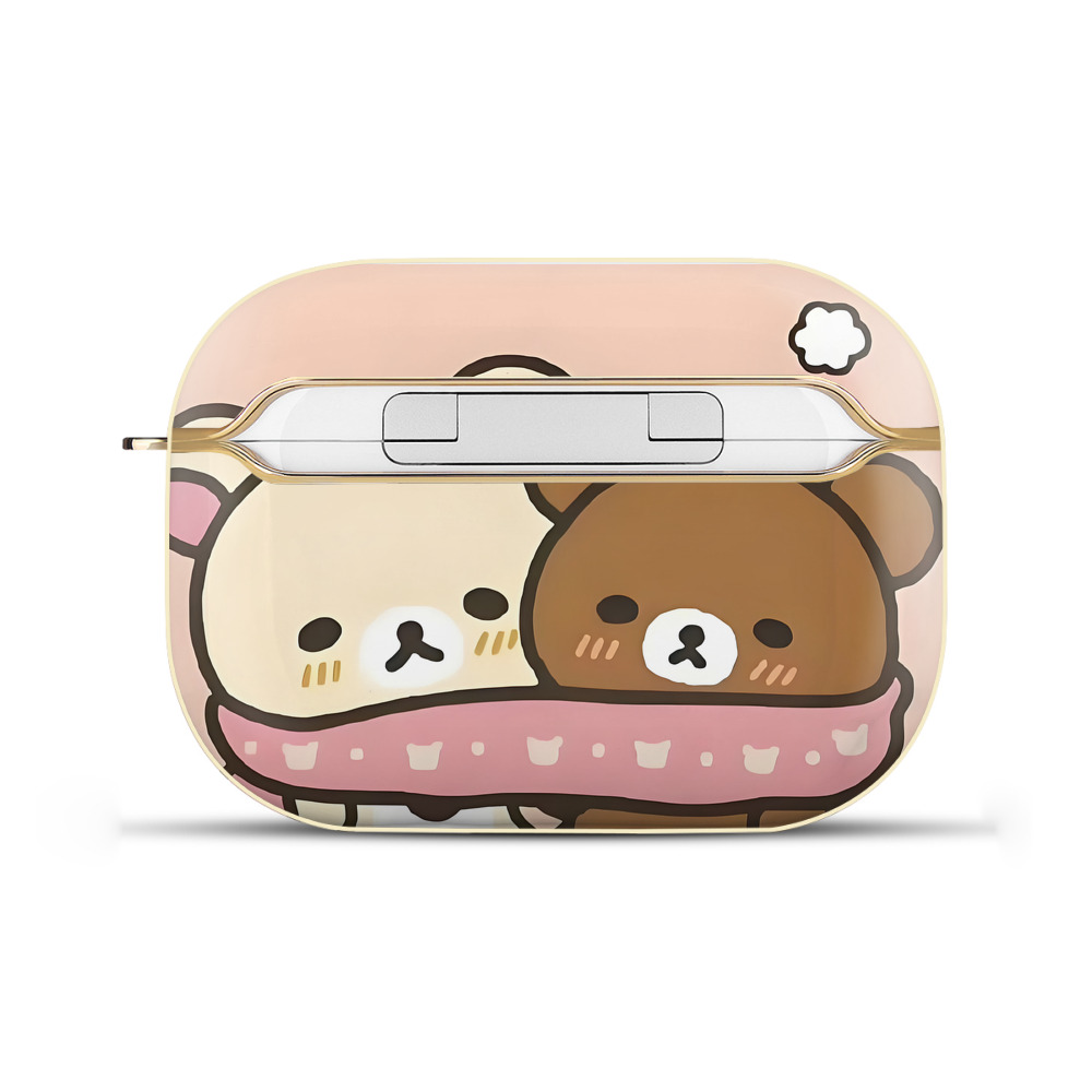 （画像用） リラックマ リラックマ キイロイトリ Rilakkuma Korilakkuma Kiiroitori 【AirPods Pro用】ハードシェル保護ケース｜耐衝撃・防指紋・カラビナ付き商品仕様