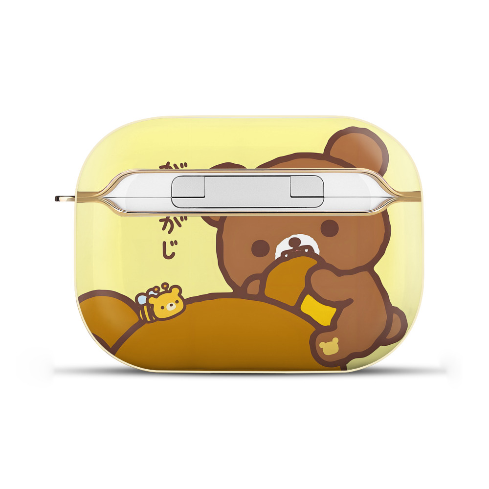 （画像用） リラックマ リラックマ キイロイトリ Rilakkuma Korilakkuma Kiiroitori 【AirPods Pro用】ハードシェル保護ケース｜耐衝撃・防指紋・カラビナ付き商品仕様