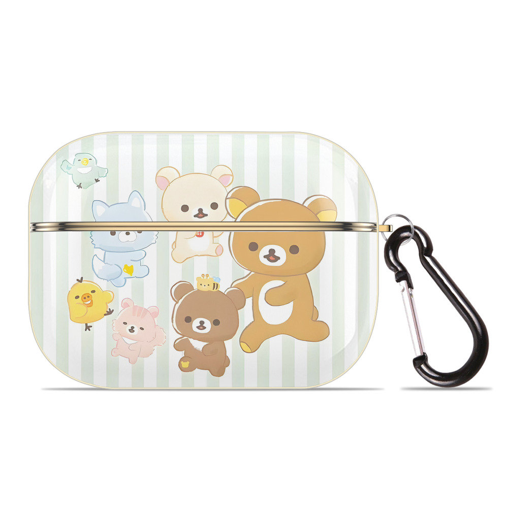 （画像用） リラックマ リラックマ キイロイトリ Rilakkuma Korilakkuma Kiiroitori 【AirPods Pro用】ハードシェル保護ケース｜耐衝撃・防指紋・カラビナ付き商品仕様