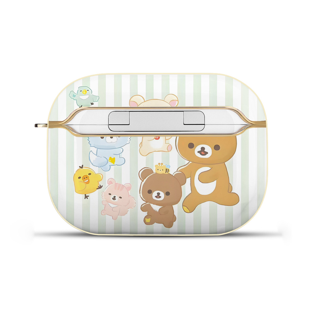 （画像用） リラックマ リラックマ キイロイトリ Rilakkuma Korilakkuma Kiiroitori 【AirPods Pro用】ハードシェル保護ケース｜耐衝撃・防指紋・カラビナ付き商品仕様