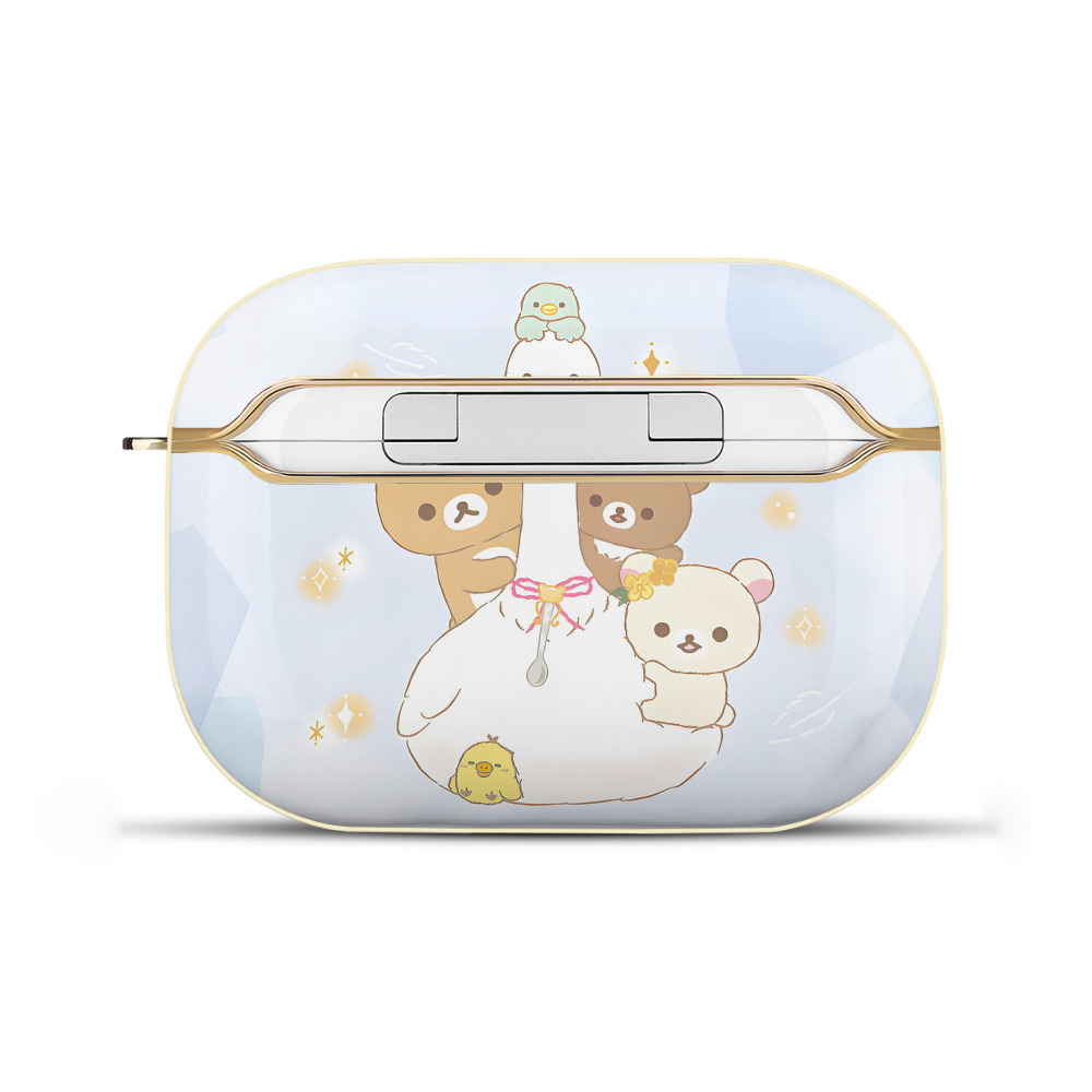 （画像用） リラックマ リラックマ キイロイトリ Rilakkuma Korilakkuma Kiiroitori 【AirPods Pro用】ハードシェル保護ケース｜耐衝撃・防指紋・カラビナ付き商品仕様