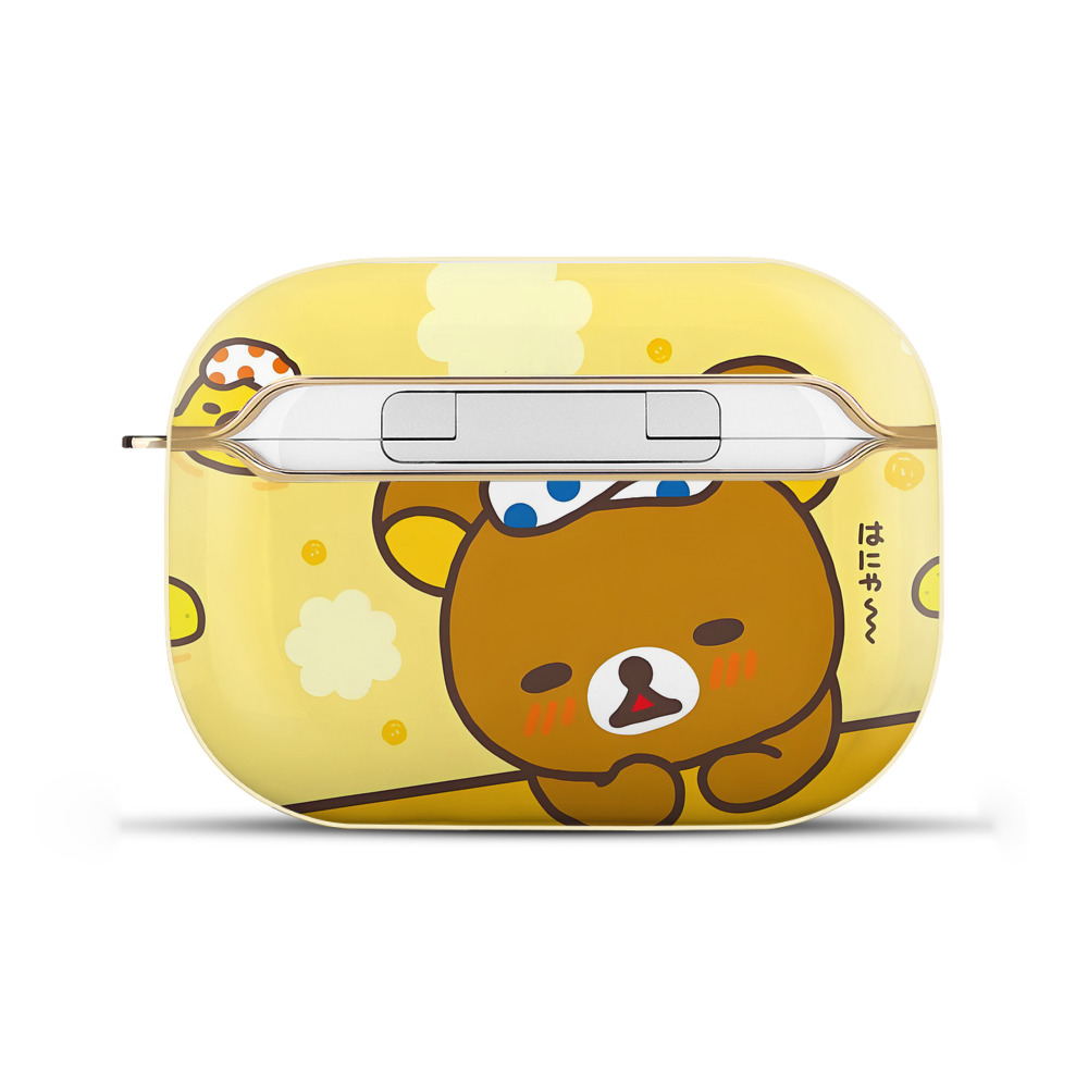（画像用） リラックマ リラックマ キイロイトリ Rilakkuma Korilakkuma Kiiroitori 【AirPods Pro用】ハードシェル保護ケース｜耐衝撃・防指紋・カラビナ付き商品仕様