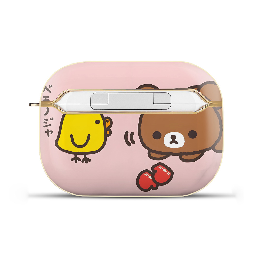 （画像用） リラックマ リラックマ キイロイトリ Rilakkuma Korilakkuma Kiiroitori 【AirPods Pro用】ハードシェル保護ケース｜耐衝撃・防指紋・カラビナ付き商品仕様