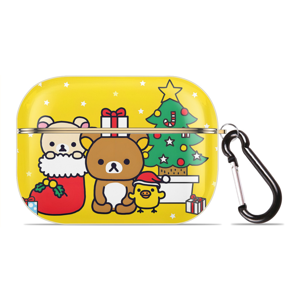 （画像用） リラックマ リラックマ キイロイトリ Rilakkuma Korilakkuma Kiiroitori 【AirPods Pro用】ハードシェル保護ケース｜耐衝撃・防指紋・カラビナ付き商品仕様