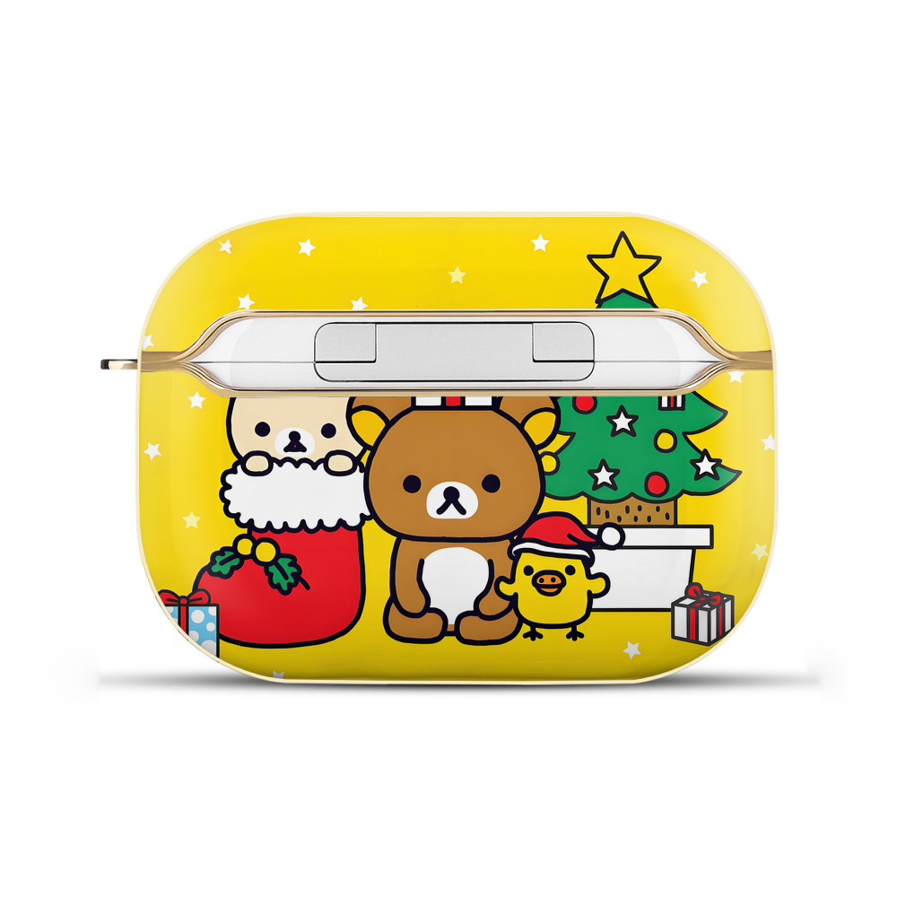 （画像用） リラックマ リラックマ キイロイトリ Rilakkuma Korilakkuma Kiiroitori 【AirPods Pro用】ハードシェル保護ケース｜耐衝撃・防指紋・カラビナ付き商品仕様
