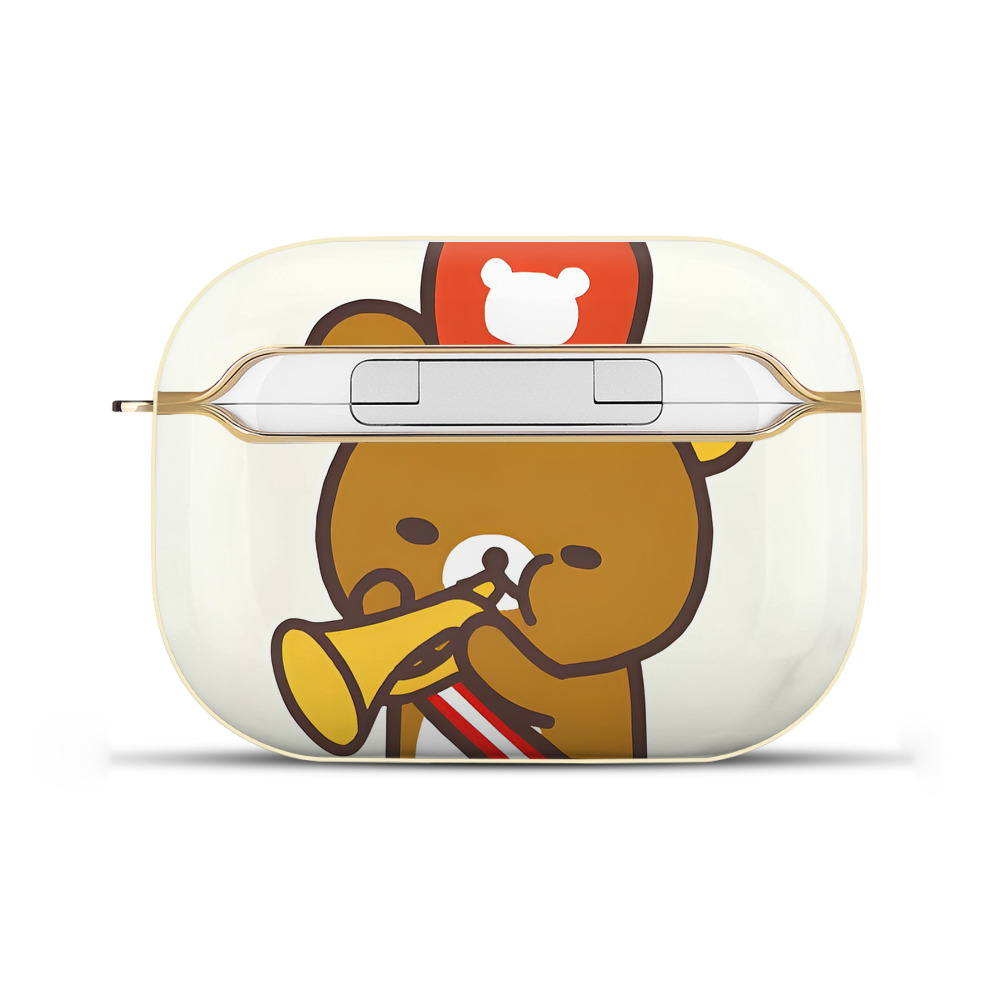 （画像用） リラックマ リラックマ キイロイトリ Rilakkuma Korilakkuma Kiiroitori 【AirPods Pro用】ハードシェル保護ケース｜耐衝撃・防指紋・カラビナ付き商品仕様