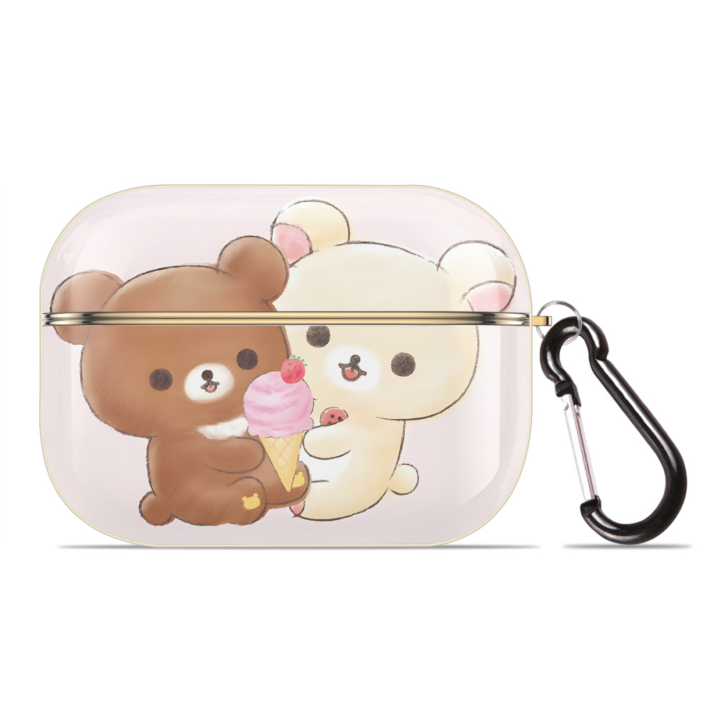 （画像用） リラックマ リラックマ キイロイトリ Rilakkuma Korilakkuma Kiiroitori 【AirPods Pro用】ハードシェル保護ケース｜耐衝撃・防指紋・カラビナ付き商品仕様
