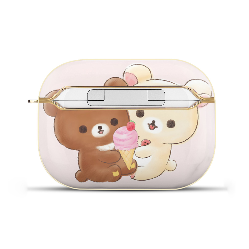 （画像用） リラックマ リラックマ キイロイトリ Rilakkuma Korilakkuma Kiiroitori 【AirPods Pro用】ハードシェル保護ケース｜耐衝撃・防指紋・カラビナ付き商品仕様