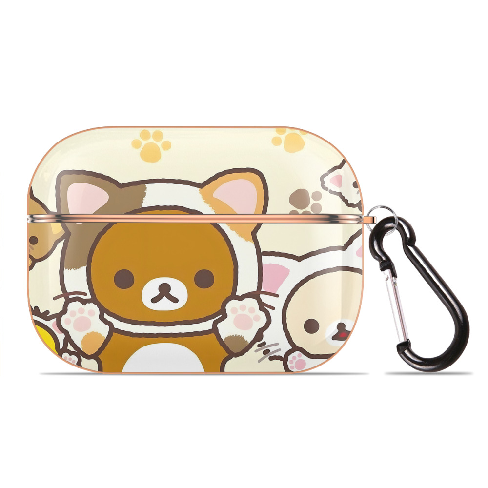 （画像用） リラックマ リラックマ キイロイトリ Rilakkuma Korilakkuma Kiiroitori 【AirPods Pro用】ハードシェル保護ケース｜耐衝撃・防指紋・カラビナ付き商品仕様
