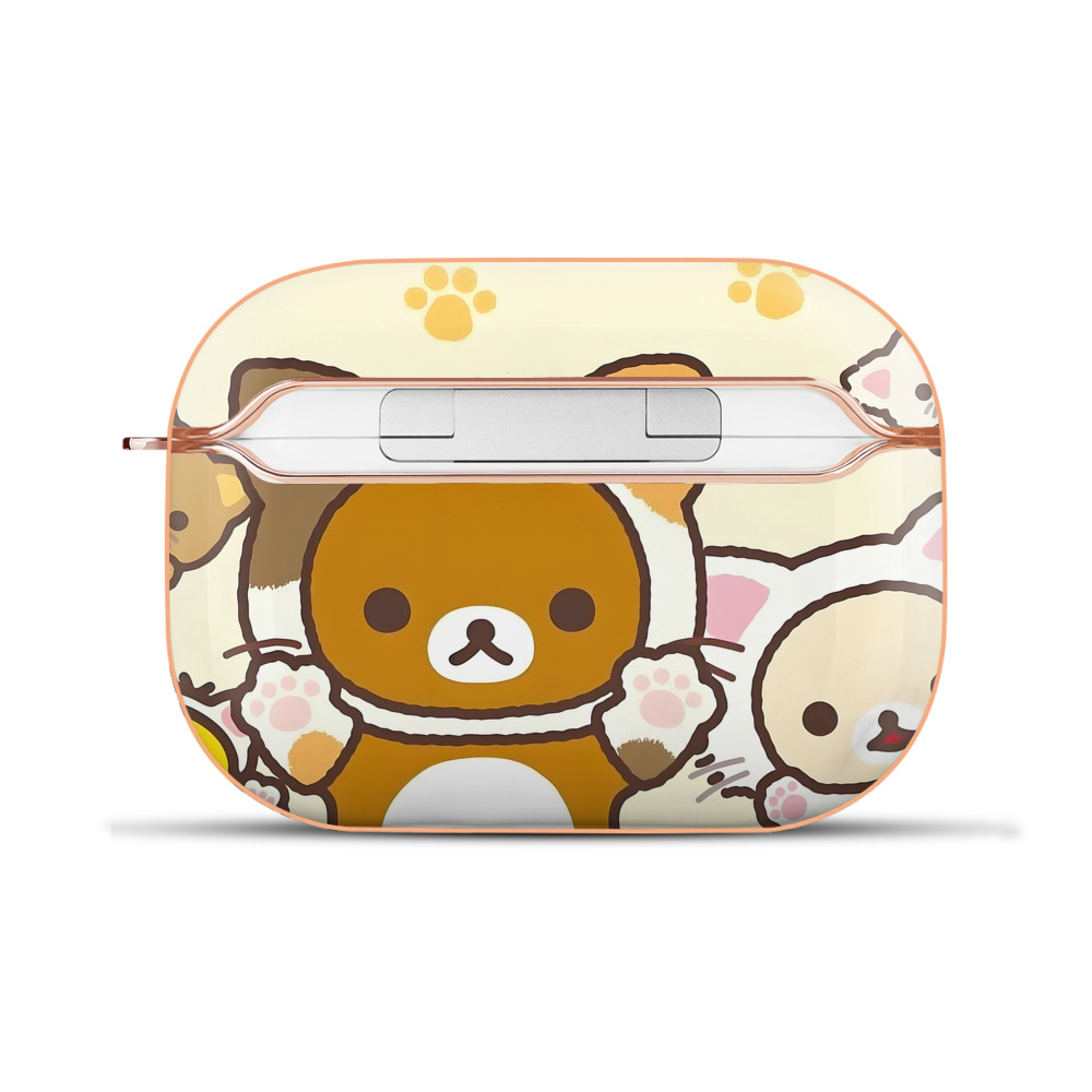 （画像用） リラックマ リラックマ キイロイトリ Rilakkuma Korilakkuma Kiiroitori 【AirPods Pro用】ハードシェル保護ケース｜耐衝撃・防指紋・カラビナ付き商品仕様