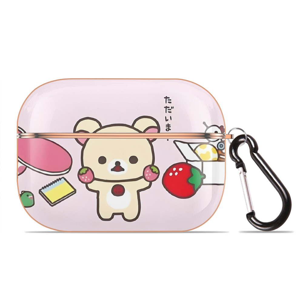 （画像用） リラックマ リラックマ キイロイトリ Rilakkuma Korilakkuma Kiiroitori 【AirPods Pro用】ハードシェル保護ケース｜耐衝撃・防指紋・カラビナ付き商品仕様