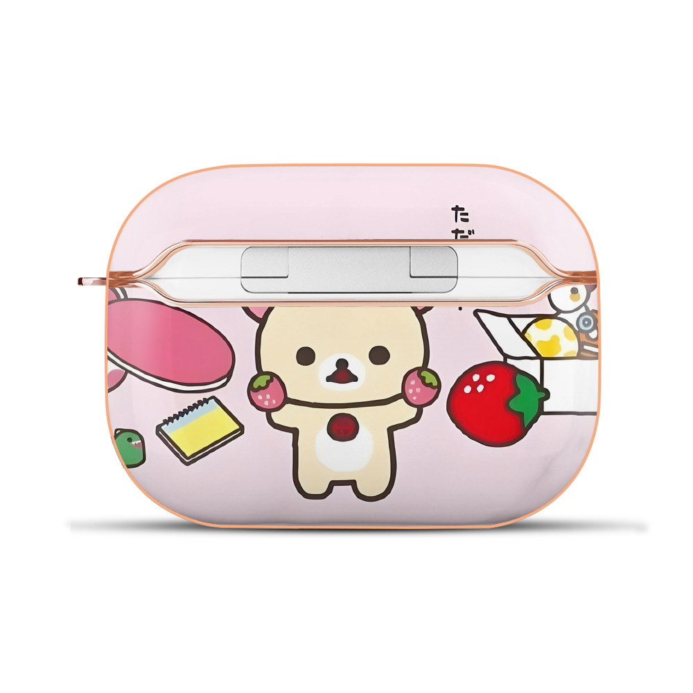 （画像用） リラックマ リラックマ キイロイトリ Rilakkuma Korilakkuma Kiiroitori 【AirPods Pro用】ハードシェル保護ケース｜耐衝撃・防指紋・カラビナ付き商品仕様