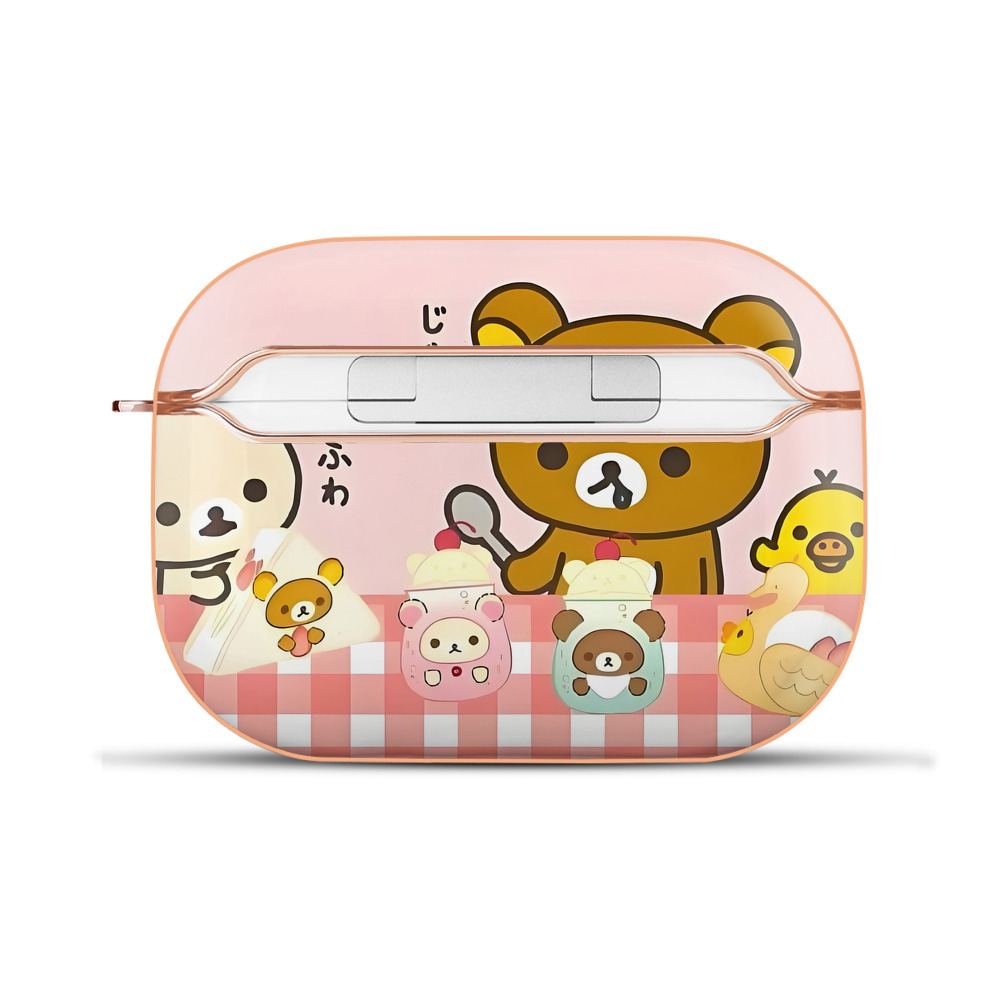 （画像用） リラックマ リラックマ キイロイトリ Rilakkuma Korilakkuma Kiiroitori 【AirPods Pro用】ハードシェル保護ケース｜耐衝撃・防指紋・カラビナ付き商品仕様