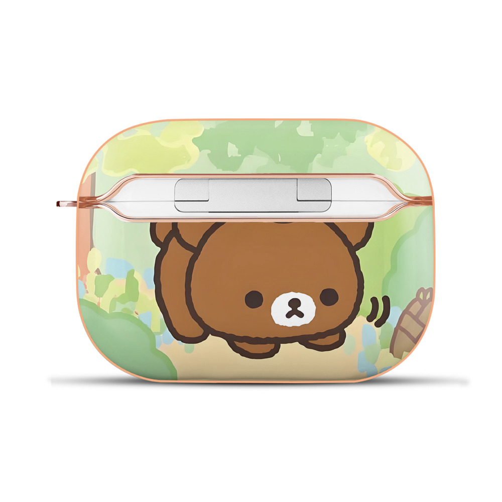 （画像用） リラックマ リラックマ キイロイトリ Rilakkuma Korilakkuma Kiiroitori 【AirPods Pro用】ハードシェル保護ケース｜耐衝撃・防指紋・カラビナ付き商品仕様