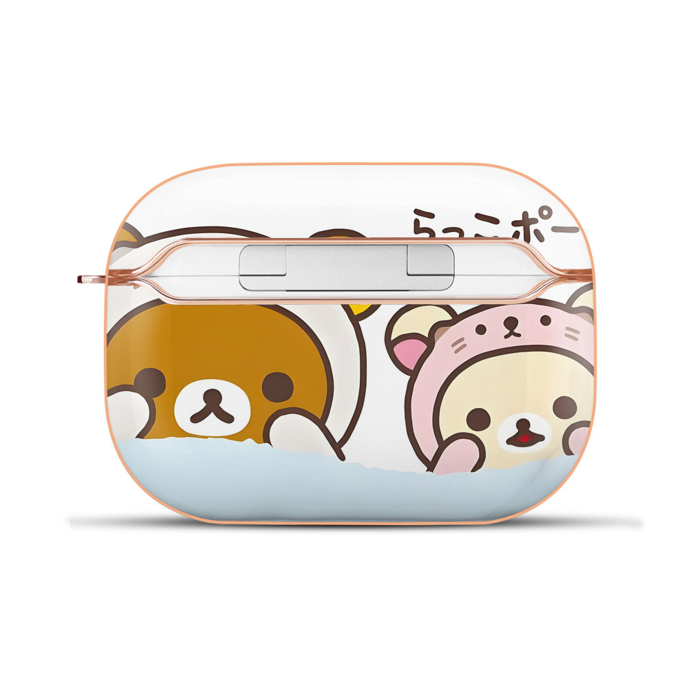 （画像用） リラックマ リラックマ キイロイトリ Rilakkuma Korilakkuma Kiiroitori 【AirPods Pro用】ハードシェル保護ケース｜耐衝撃・防指紋・カラビナ付き商品仕様