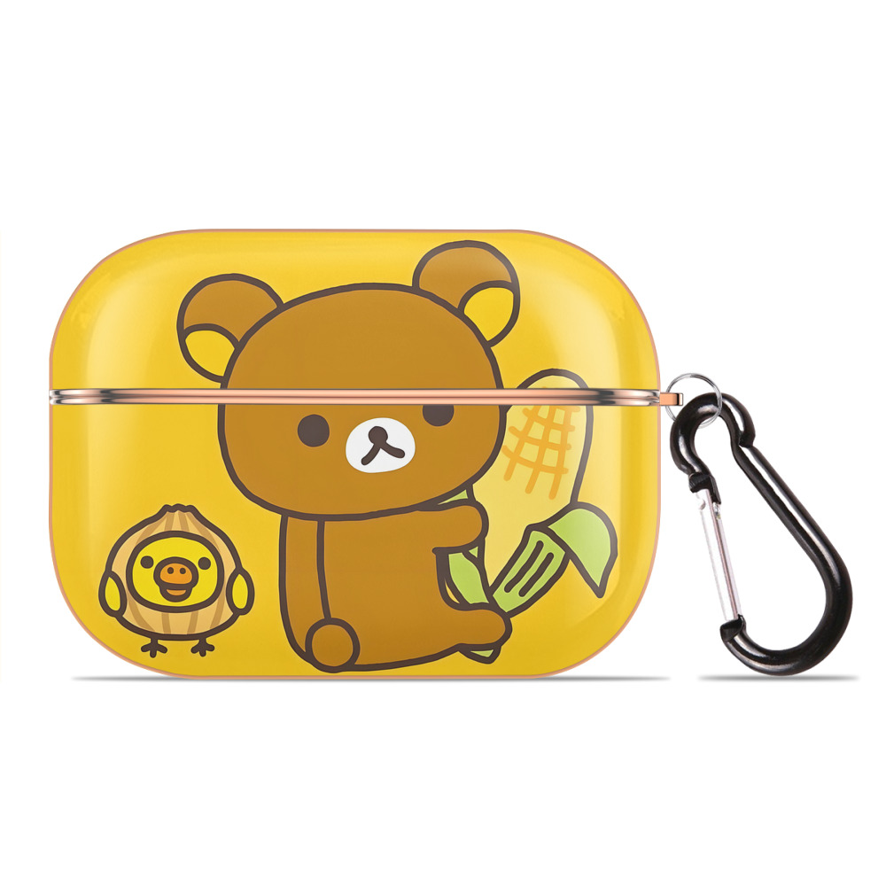 （画像用） リラックマ リラックマ キイロイトリ Rilakkuma Korilakkuma Kiiroitori 【AirPods Pro用】ハードシェル保護ケース｜耐衝撃・防指紋・カラビナ付き商品仕様