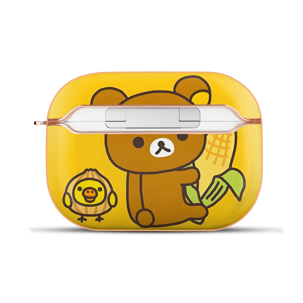 （画像用） リラックマ リラックマ キイロイトリ Rilakkuma Korilakkuma Kiiroitori 【AirPods Pro用】ハードシェル保護ケース｜耐衝撃・防指紋・カラビナ付き商品仕様