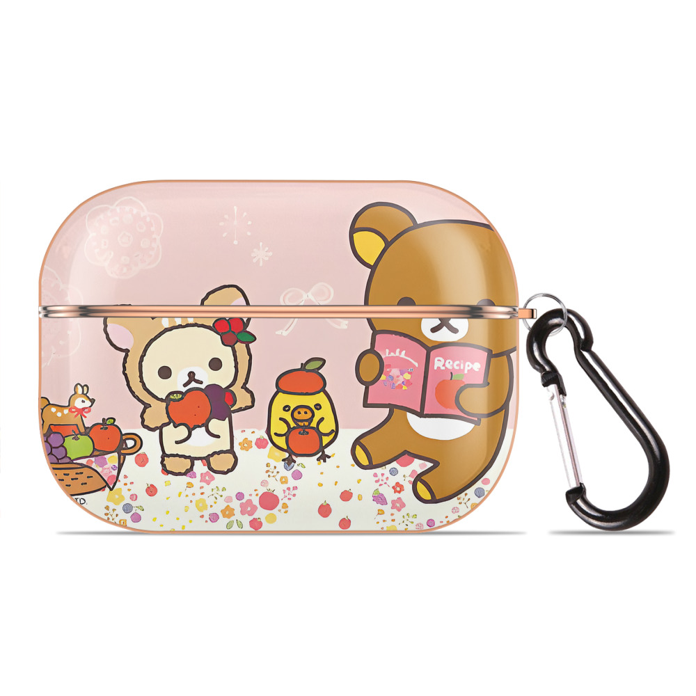 （画像用） リラックマ リラックマ キイロイトリ Rilakkuma Korilakkuma Kiiroitori 【AirPods Pro用】ハードシェル保護ケース｜耐衝撃・防指紋・カラビナ付き商品仕様