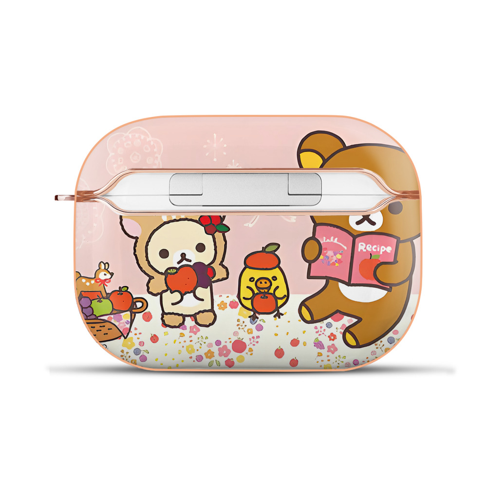 （画像用） リラックマ リラックマ キイロイトリ Rilakkuma Korilakkuma Kiiroitori 【AirPods Pro用】ハードシェル保護ケース｜耐衝撃・防指紋・カラビナ付き商品仕様
