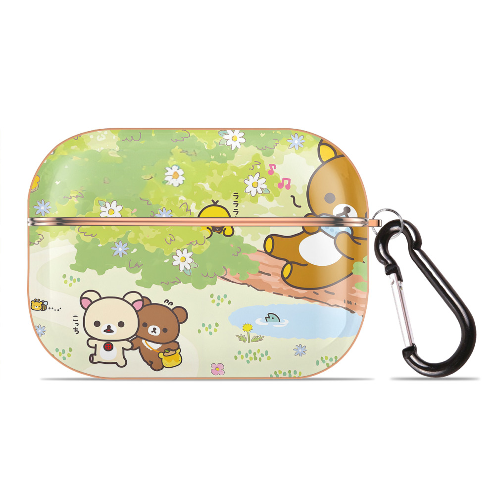 （画像用） リラックマ リラックマ キイロイトリ Rilakkuma Korilakkuma Kiiroitori 【AirPods Pro用】ハードシェル保護ケース｜耐衝撃・防指紋・カラビナ付き商品仕様
