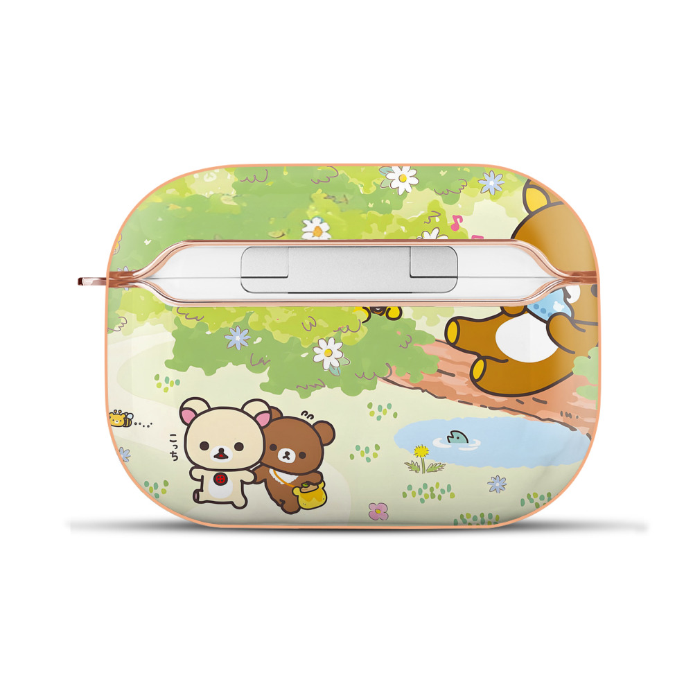 （画像用） リラックマ リラックマ キイロイトリ Rilakkuma Korilakkuma Kiiroitori 【AirPods Pro用】ハードシェル保護ケース｜耐衝撃・防指紋・カラビナ付き商品仕様