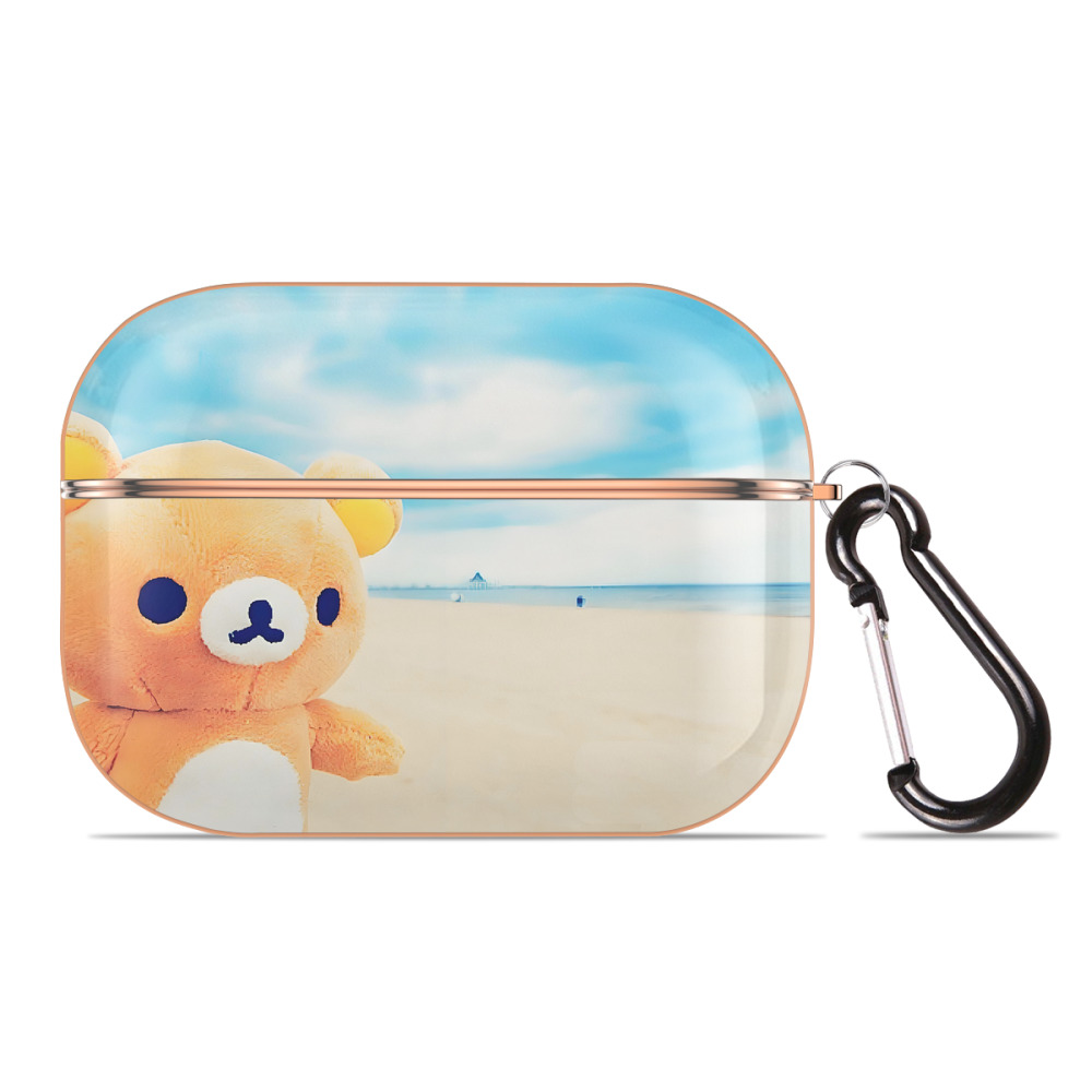 （画像用） リラックマ リラックマ キイロイトリ Rilakkuma Korilakkuma Kiiroitori 【AirPods Pro用】ハードシェル保護ケース｜耐衝撃・防指紋・カラビナ付き商品仕様